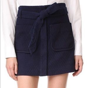 Rag & Bone navy blue quilted skirt size 4